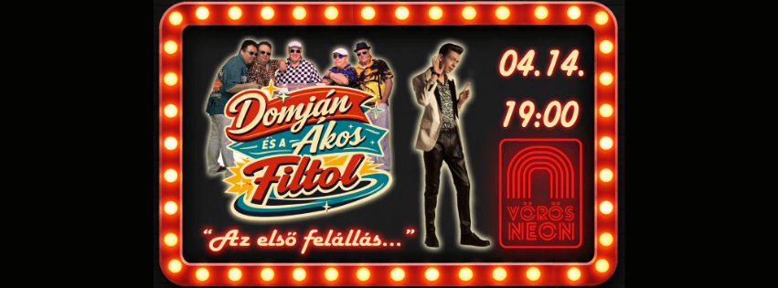 „Az első felállás...” – Domján Ákos és a Filtol Zenekar debütáló koncert // Vörös Neon Live Music