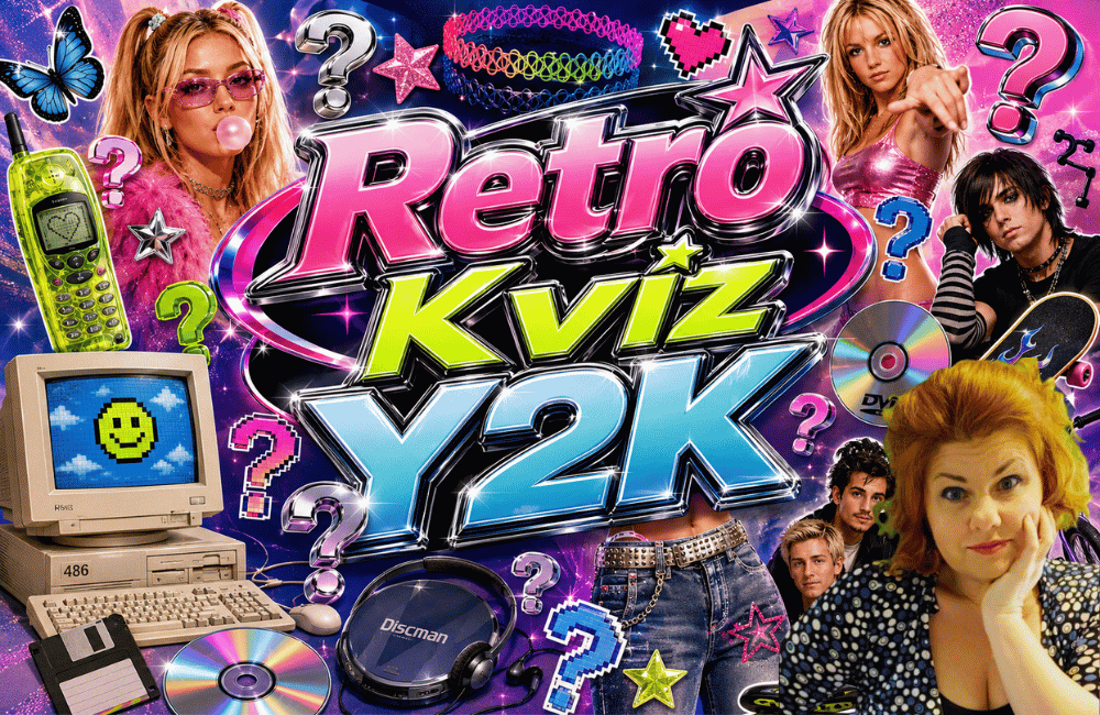 Vörös Neon Kvíz Széplábi Borival / RETRO Y2K kvíz